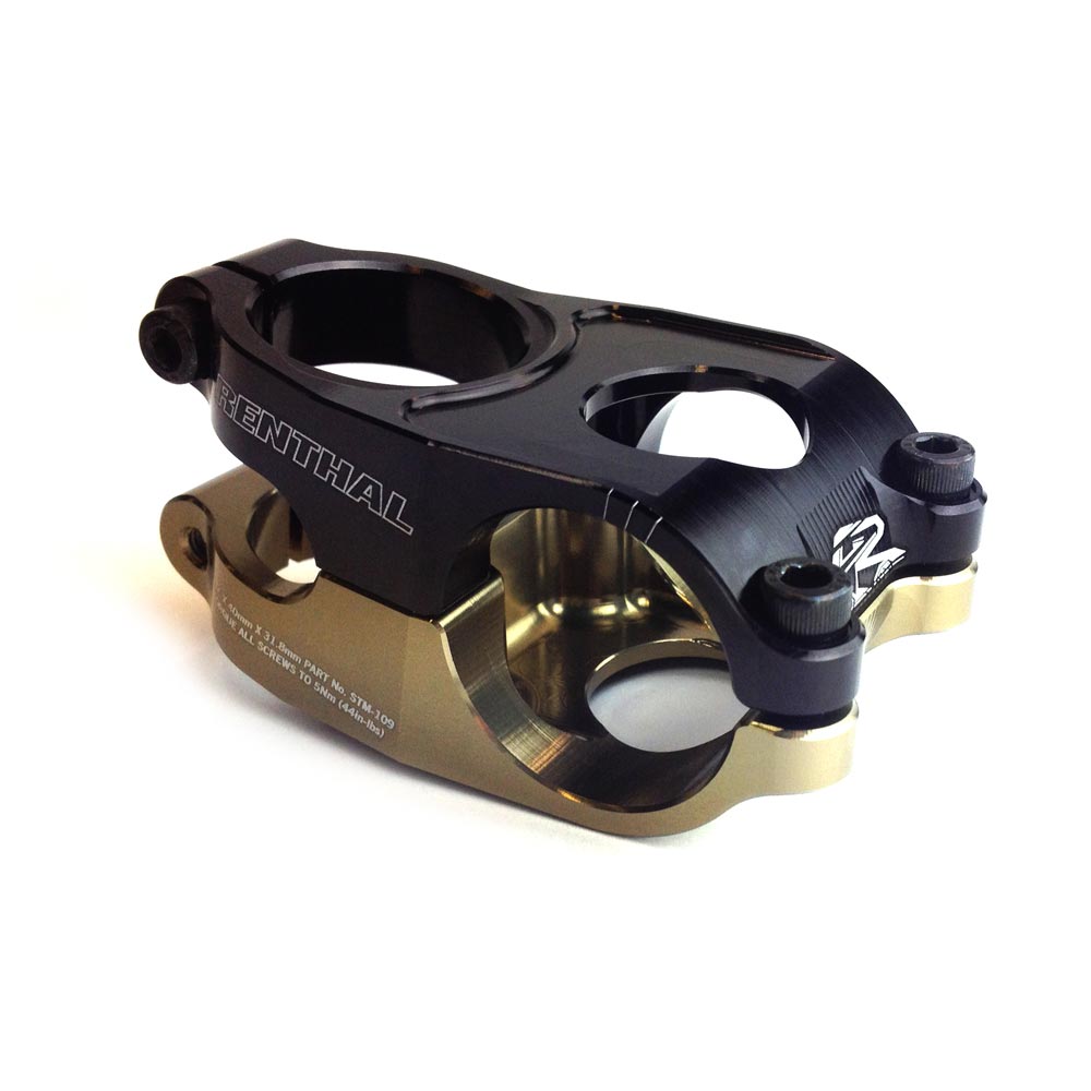 Renthal Duo Stem 31.8mm Black/Gold